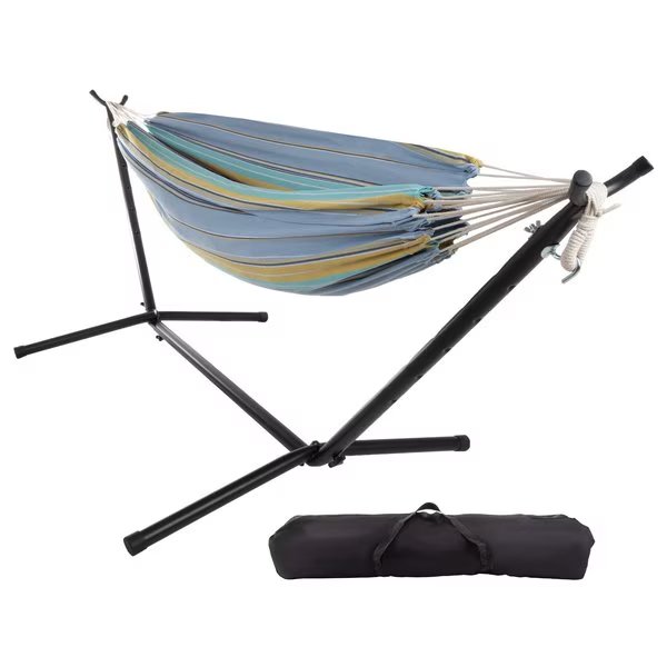 Double Brazilian Hammock with Stand, Hastings Home, Mfr#: 393499LBO