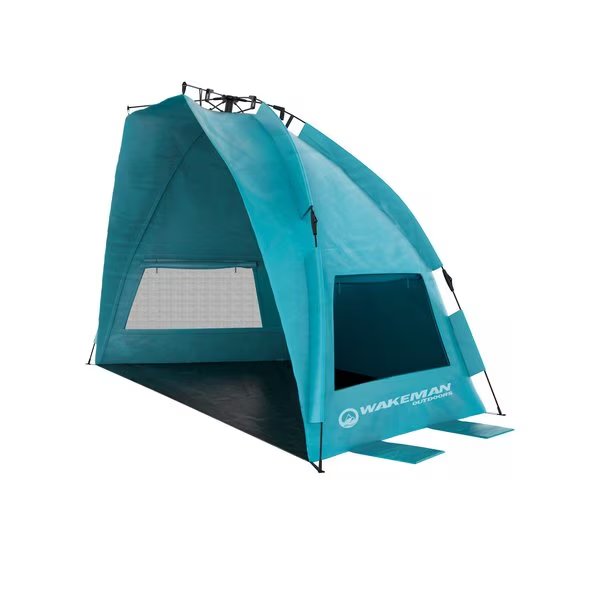 Pop-Up Beach Tent - Instant Shade Canopy with UV Protection by Outdoors Turquoise, Wakeman, Mfr#: 75-CMP1085