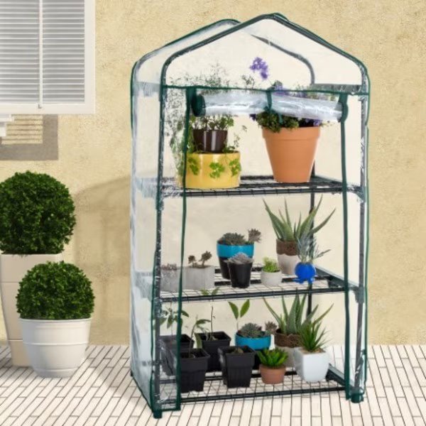 Nature Spring 3-Tier Greenhouse - Garden Shelves, Nature Spring, Mfr#: 682817CNN