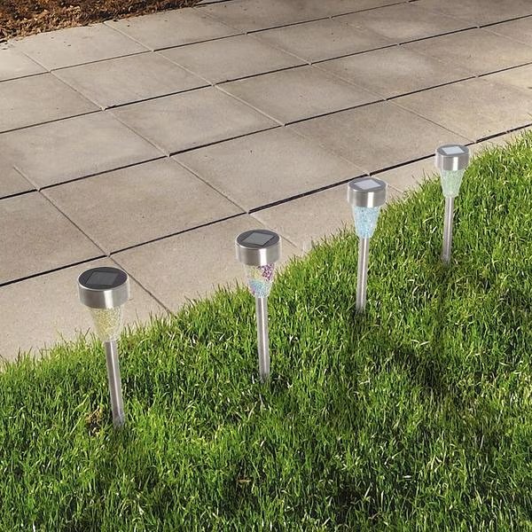 Solar Outdoor LED Lights, 4PK, Pure Garden, Mfr#: 50-179