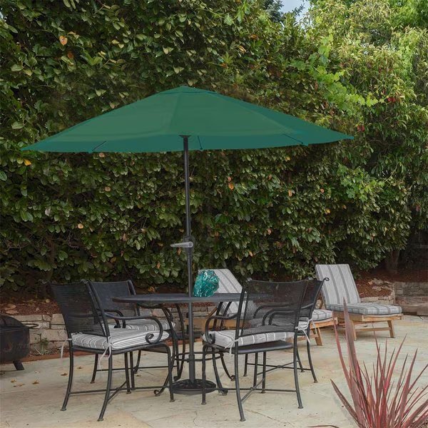 9-Foot Patio Umbrella, Hunter Green, Pure Garden, Mfr#: 50-LG1032