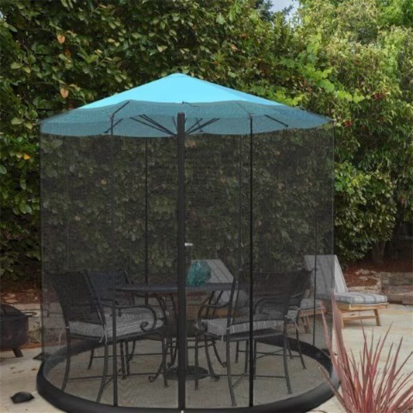 Nature Spring 10-11-Foot Patio Umbrella Bug Net, Nature Spring, Mfr#: 830223WIC