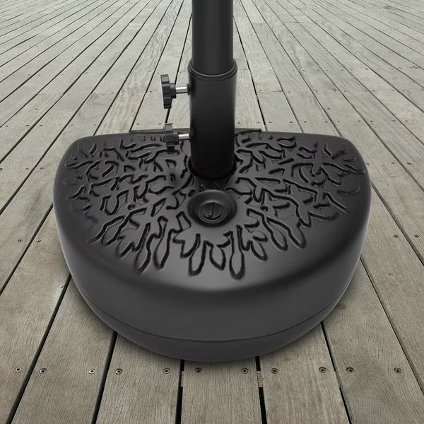 Half Moon 34 lb Weighted Semicircle Umbrella Base, Pure Garden, Mfr#: 50-LG1211