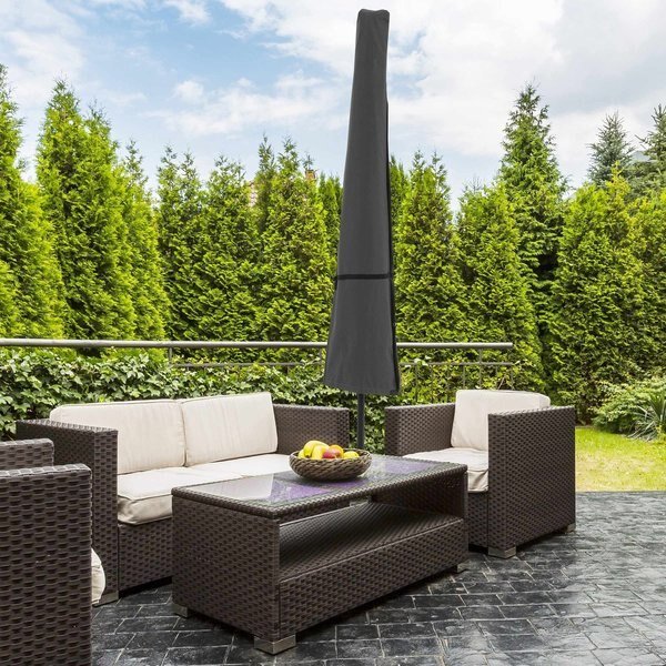 Outdoor Patio Umbrella Cover, Gray, Pure Garden, Mfr#: 50-LG1271