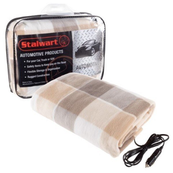 Electric Car Blanket with 12-volt Polar Fleece Travel Throw for Car, Truck and RV for Cold Weather, Fleming Supply, Mfr#: 424231XJE
