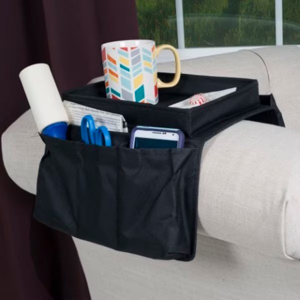 Hastings Home 6 Pocket Arm Rest Organizer with Table-Top, Hastings Home, Mfr#: 959230OMR