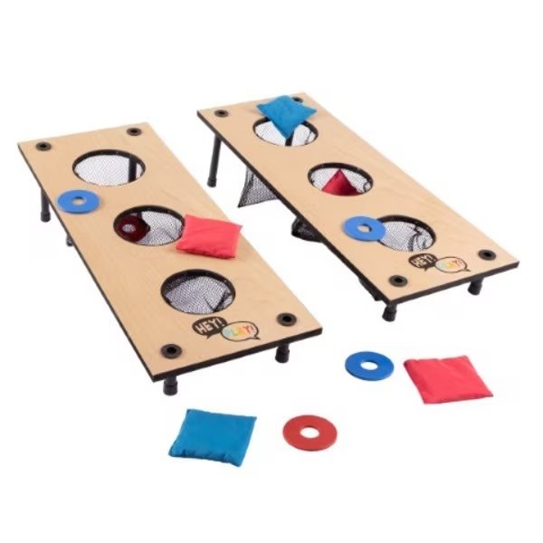 2-in-1 Washer Pitch and Beanbag Toss Set for Indoor or Outdoor Party Games | Kids and Adults, Toy Time, Mfr#: 120801XAH
