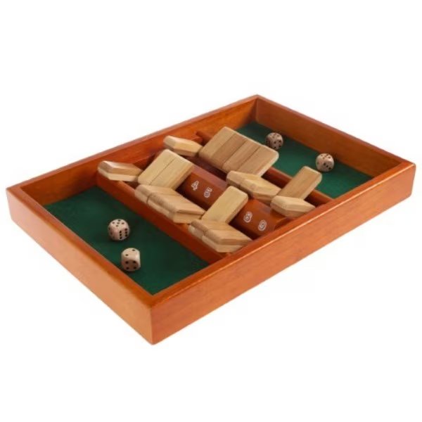 Toy Time Classic Wooden Shut the Box Game Set, Toy Time, Mfr#: 694446WYY