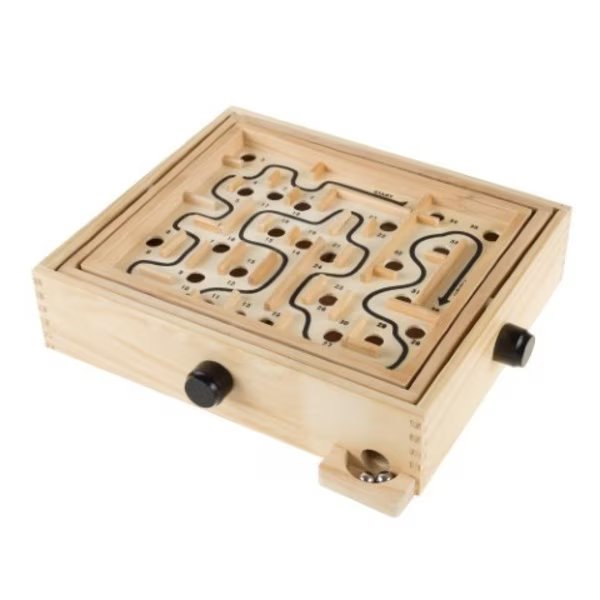 Toy Time Classic Wood Tabletop Labyrinth Maze Game, Toy Time, Mfr#: 819664UXD