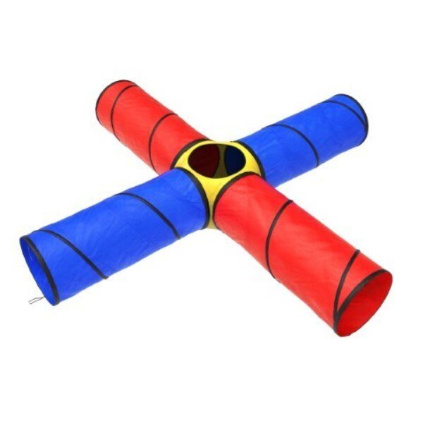Kids Play Tunnel 4-Way Pop Up Crawl Indoor/Outdoor Portable Playhouse Fun for Children and Pets, Toy Time, Mfr#: 439445KWZ