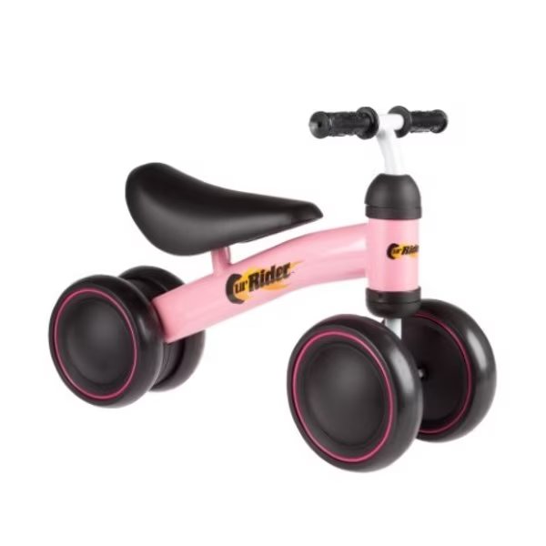 Ride On Mini Trike with Easy Grip Handles, No Pedals for Learning to Walk for Baby / Toddlers (Pink), Toy Time, Mfr#: 328035OVA
