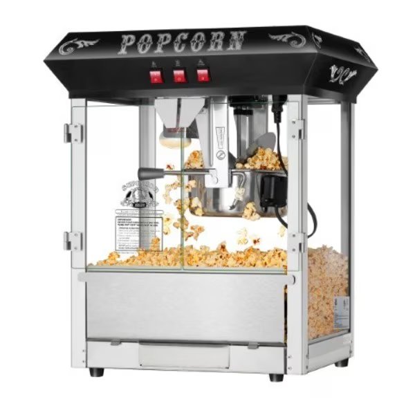 Superior Popcorn 8 Ounce Popcorn Machine- Electric Countertop Popcorn Maker (Black), Superior Popcorn Co, Mfr#: 597515HNQ