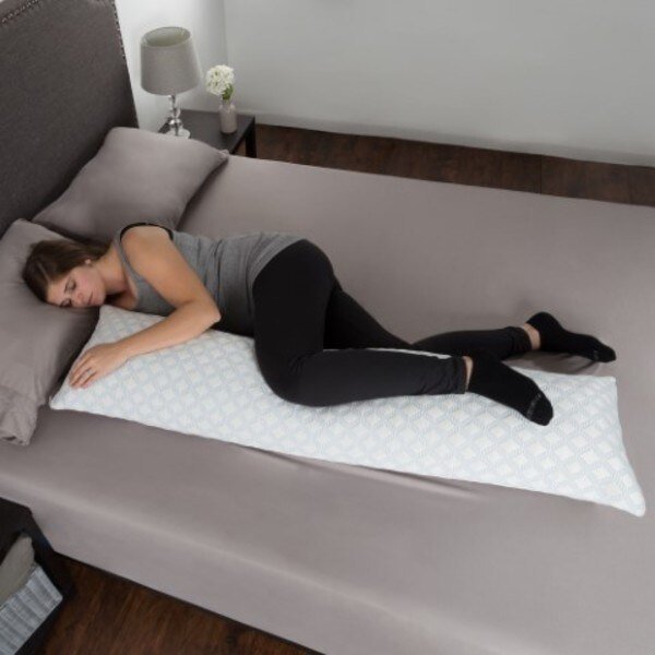 Memory Foam Body Pillow, Stay Cool Cover Designed Cooling Relief for Side, Pregnant Women, Hastings Home, Mfr#: 316372JJI