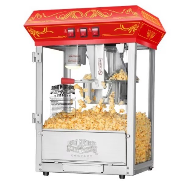5805 Great Northern Popcorn Red Good Time Popcorn Popper Machine, 8 Ounce, Great Northern Popcorn, Mfr#: 415939IPH