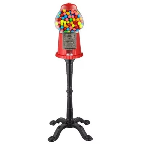 6260 Great Northern 15" Vintage Candy Gumball Machine and Bank with Stand - Everyone Loves Gumballs!, Great Northern Popcorn, Mfr#: 217223GUZ