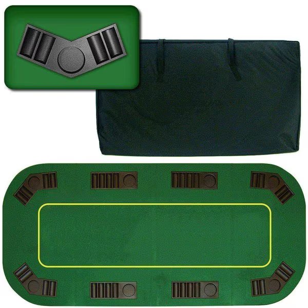 8 Player Texas HoldÂ’em Poker Table Topper, Toy Time, Mfr#: 929126JIY