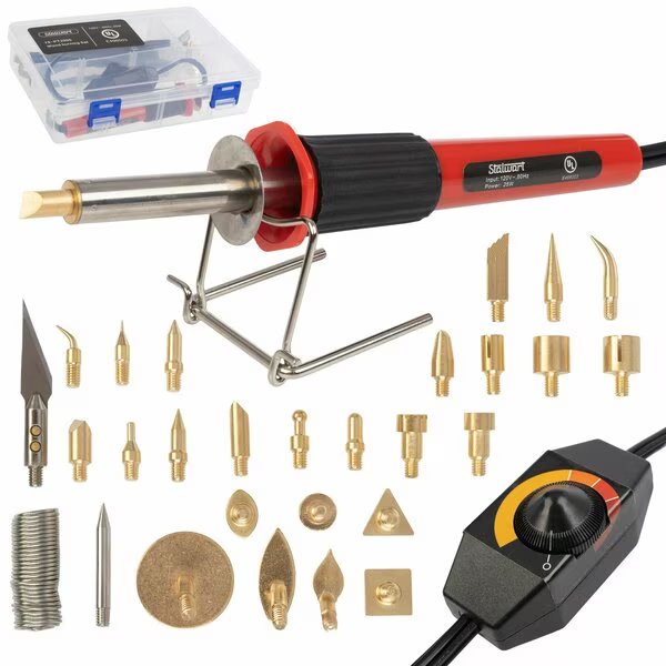 29-Piece 25W Wood Burning Kit with Tips, Stalwart, Mfr#: 75-PT2005