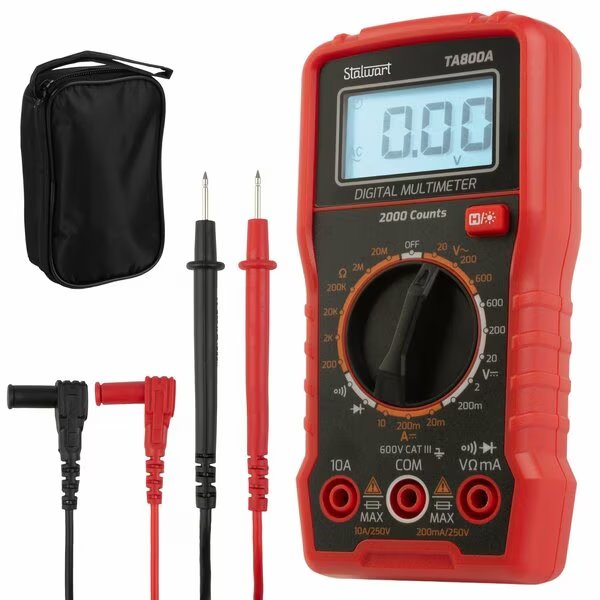 Digital Multimeter Voltage Tester, Stalwart, Mfr#: 75-HT2005