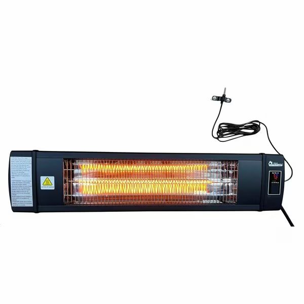 1500W Greenhouse Patio Heater with Temperature Control and Digital Thermostat, Remote Control, Dr Infrared Heater, Mfr#: DR-268