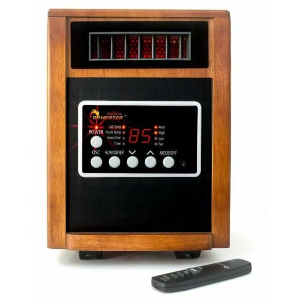 Advanced Dual Heating System with Humidifier and Oscillation Fan and Remote Control, 1500W, Dr Infrared Heater, Mfr#: DR-998