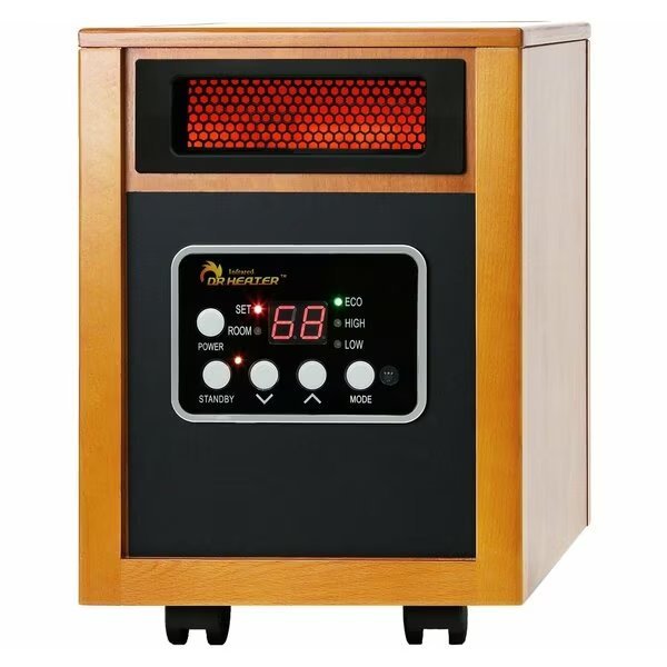 Electric Portable Space Heater, 1500-Watt, Dr Infrared Heater, Mfr#: DR-968