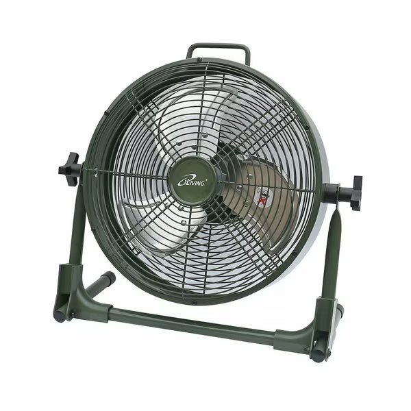 12 in. Rechargeable Battery-Operated Camping Floor Fan, Portable Outdoor Fan with Lithium Battery, Iliving, Mfr#: ILG8RX12
