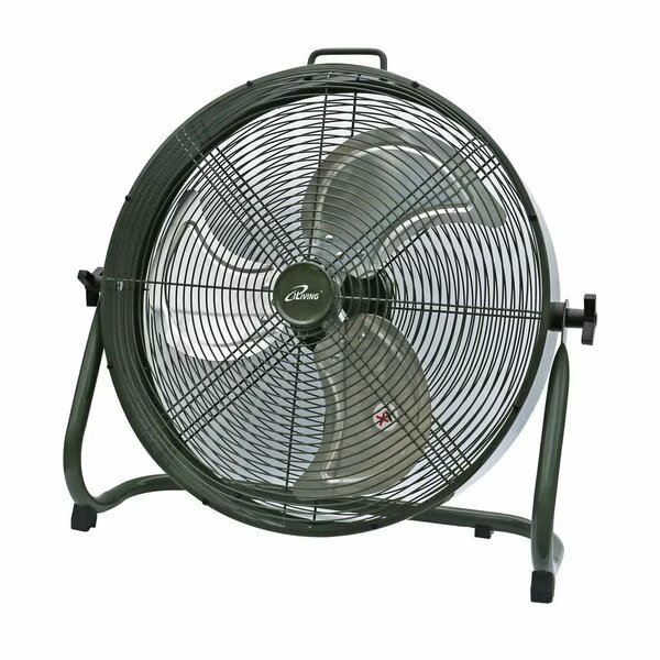 18 in. Rechargeable Battery-Operated Camping Floor Fan, Portable Outdoor Fan with Lithium Battery, Iliving, Mfr#: ILG8RX18