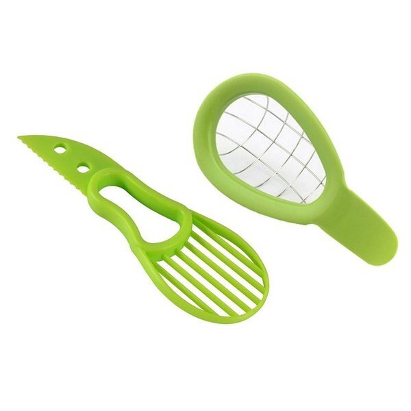 Complete Avocado Slicer, Seed Remover and Cubber, 2PK, 1947Kitchen, Mfr#: BUN-2-PASC-GLIAC-747