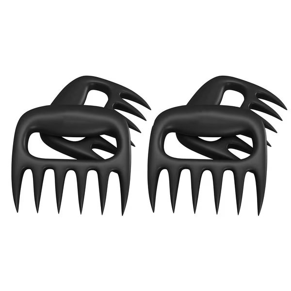 Professional Meat Chicken Pulling And Shredding Claws, Black, 2PK, 1947Kitchen, Mfr#: TI-2MSGC-BLA-2PK