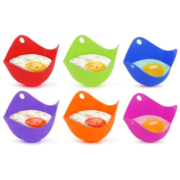 Silicone Egg Poaching Cups Set, 6PK, 1947Kitchen, Mfr#: TI-6SEP-MIX