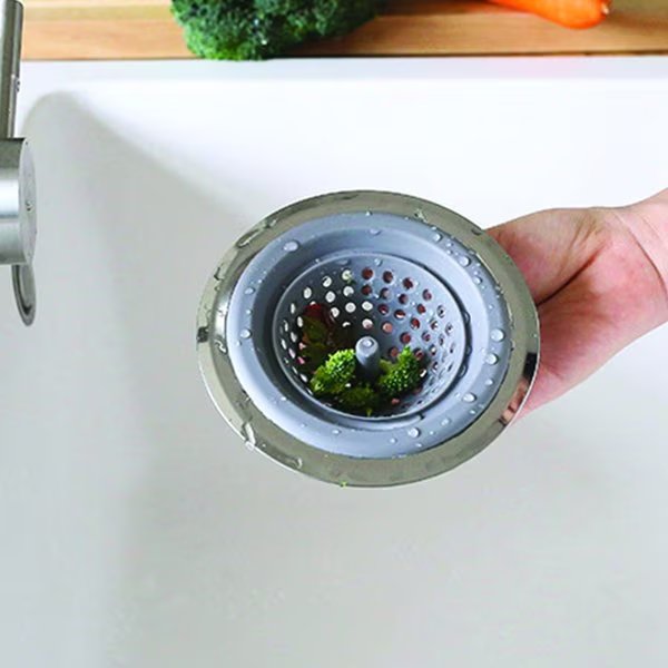 2 In 1 Clog-Free Multi-Purpose Silicone Kitchen Sink Strainer And Stopper, 1947Kitchen, Mfr#: TI-BERKD