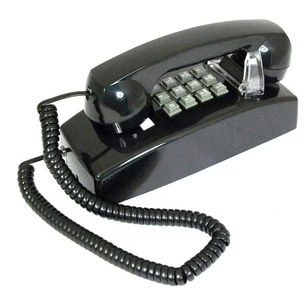 255400-VBA-20M Wall w/ Volume BLACK, Cortelco, Mfr#: 2554-V-BK