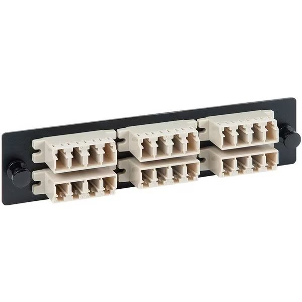 LC-LC Fiber Optic LGX Adapter Panel, Icc, Mfr#: ICFOPL16BG