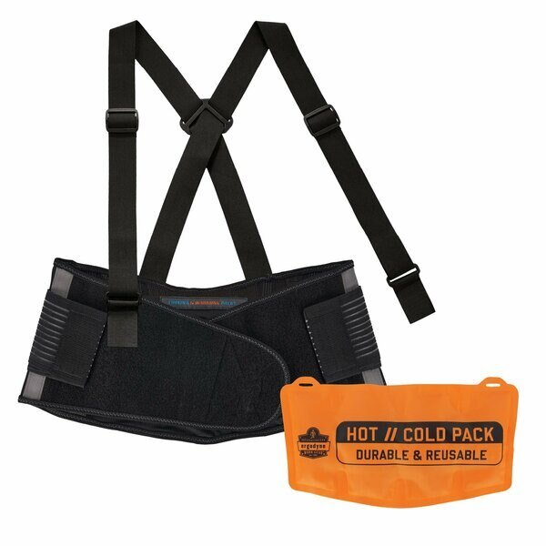 XS Black Heating/Cooling Back Support, Proflex By Ergodyne, Mfr#: 1675