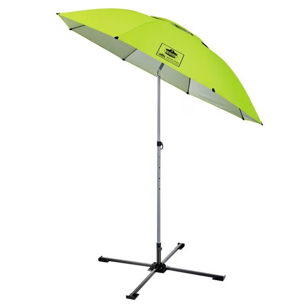 Lime Lightweight Work Umbrella Stand Kit, Shax By Ergodyne, Mfr#: 6199