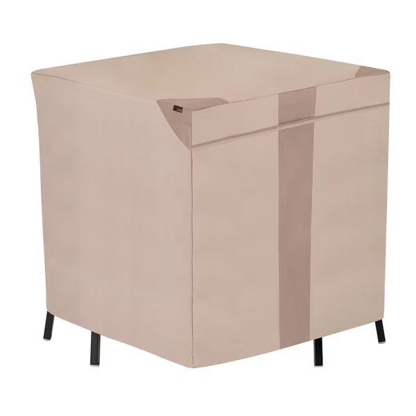 Monterey Patio Bar Table & Chair Set Cover, 66 in. L x 64 in. W x 34 in. H, Beige, Modern Leisure, Mfr#: 2915