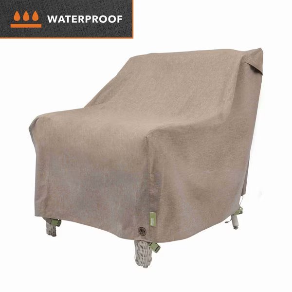 Garrison Patio Lounge/Club Chair Cover, Waterproof, 35 in. L x 38 in. W x 31 in. H, Sandstone, Modern Leisure, Mfr#: 3103