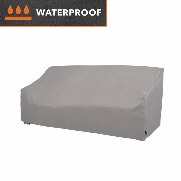Garrison Patio Loveseat Cover, Waterproof, 82.5 in. L x 38 in. W x 38.25 in. H, Granite, Modern Leisure, Mfr#: 3008