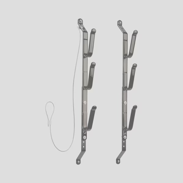 Steel 3-Gun Locking Truck Window Rack, Black, Allen Co, Mfr#: 18520