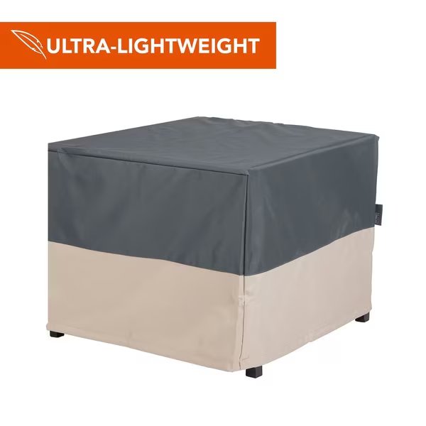 Renaissance Square Fire Pit Table Cover, 42 in. Square x 22 in. H, Gray, Modern Leisure, Mfr#: 3024