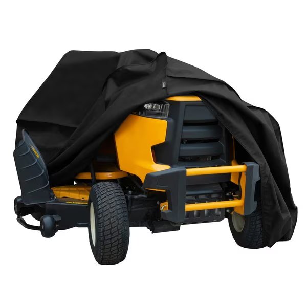 Chalet Zero-Turn & Riding Lawnmower Cover, Fits Decks up to 62 in., 82 in. Lx5 in. Wx47 in. H, Black, Modern Leisure, Mfr#: 3042