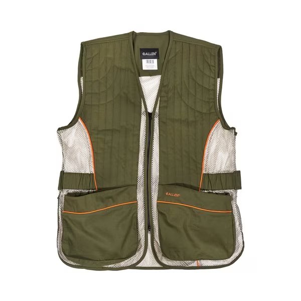 Ace Shooting Vest, Ambidextrous, X-Large/2-XL, Olive/Tan, Allen Co, Mfr#: 22612