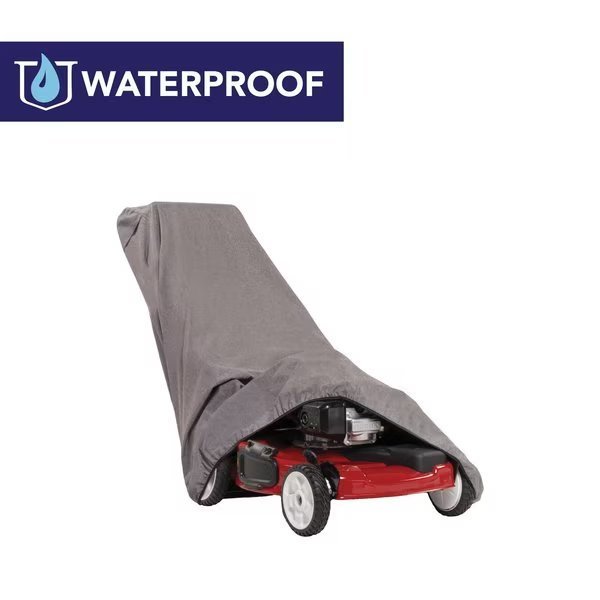 Garrison Lawn Mower Cover, Waterproof, 75 in. L x 25.5 in. W x 23 in. H, Granite, Modern Leisure, Mfr#: 3044
