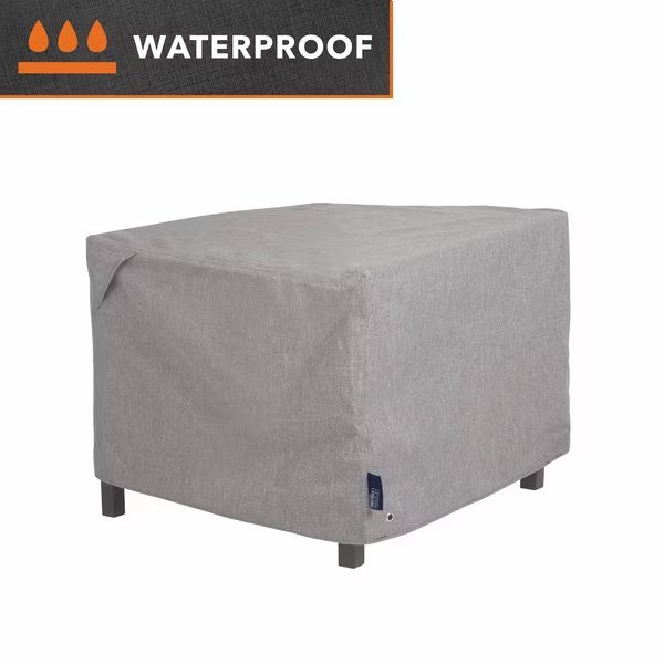 Garrison Square Fire Pit Table Cover, Waterproof, 42 in. Square x 22 in. H, Granite, Modern Leisure, Mfr#: 3011