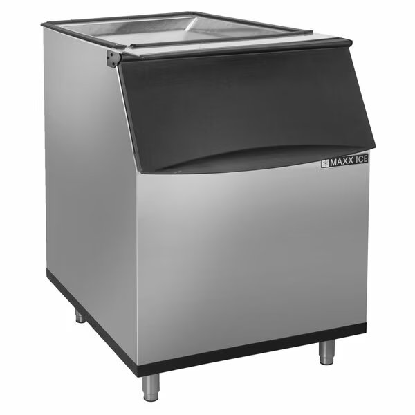 Ice Storage Bin, BLK Trim, Capacity 580 lbs., Maxx Ice, Mfr#: MIB580N