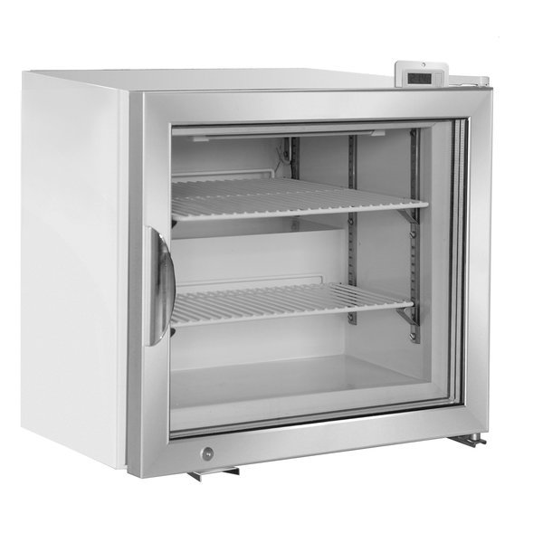 Merchandiser Freezer, Countertop, 22.4 in.W, 2.1 cu. ft. Storage Capacity, in White, Maxx Cold, Mfr#: MXM1-2FHC
