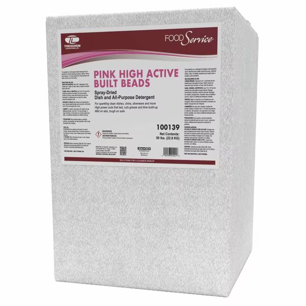 Manual Spray Dry Detergent, 50 lb Box, Citrus, Pink, Theochem, Mfr#: 100139-99990-7X