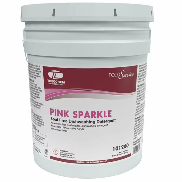 PINK SPARKLE - 5 GL PAIL, Manual Dishwashing Liquid, Theochem, Mfr#: 101260-99991-1P