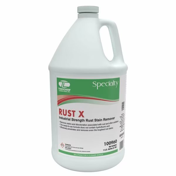 RUST X - 4/1 GL CASE, Rust Stain Remover, 4PK, Theochem, Mfr#: 100960-99990-7G
