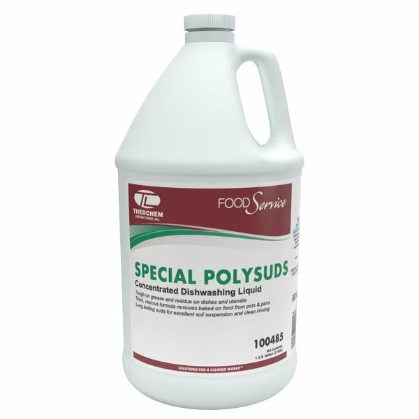 SPECIAL POLYSUDS - 4/1 GL CASE, Manual Dishwashing Liquid, 4PK, Theochem, Mfr#: 100485-99990-7G